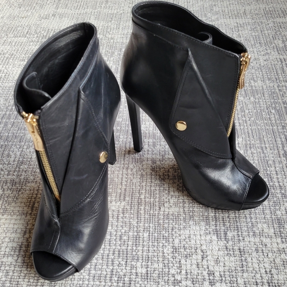 BCBGeneration Open-Toe Booties - Picture 3 of 6